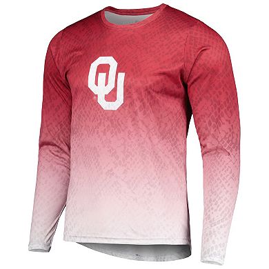 Men's Crimson Oklahoma Sooners Knockout State Long Sleeve T-Shirt