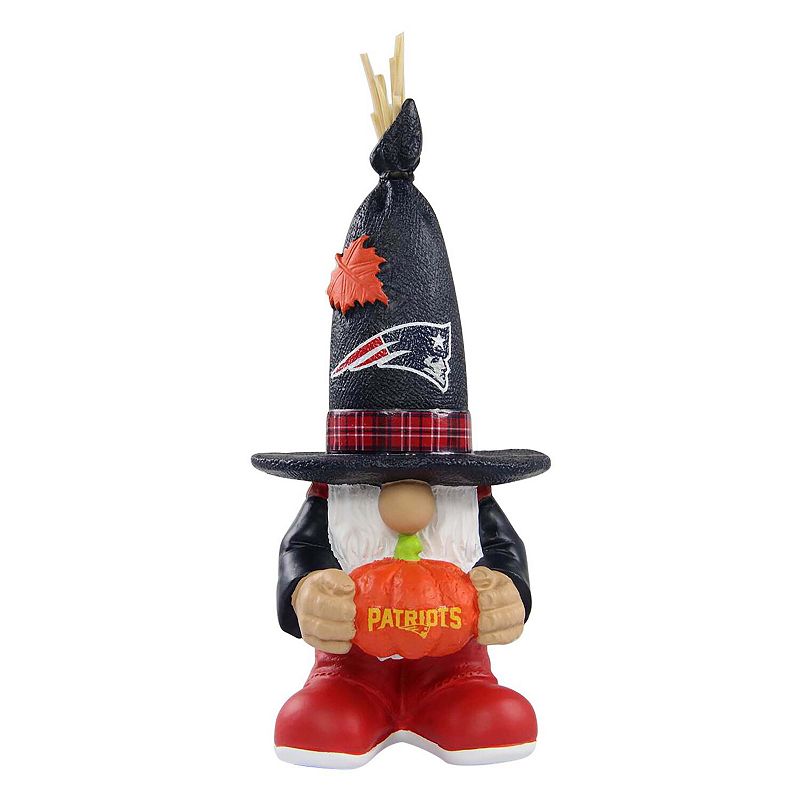 FOCO New England Patriots Harvest Straw Gnome, Multicolor