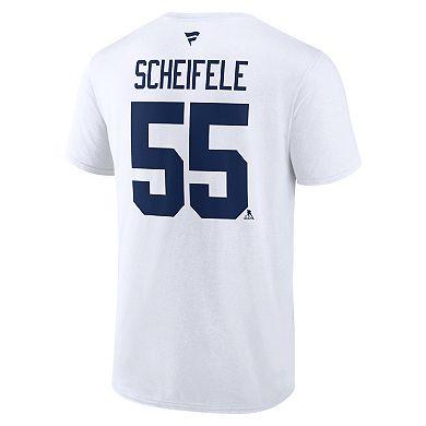 Men's Fanatics Branded Mark Scheifele White Winnipeg Jets Special Edition 2.0 Name & Number T-Shirt