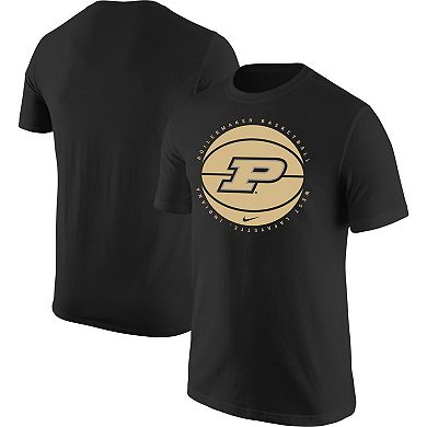 Men's Nike Black Purdue Boilermakers Basketball Logo T-Shirt