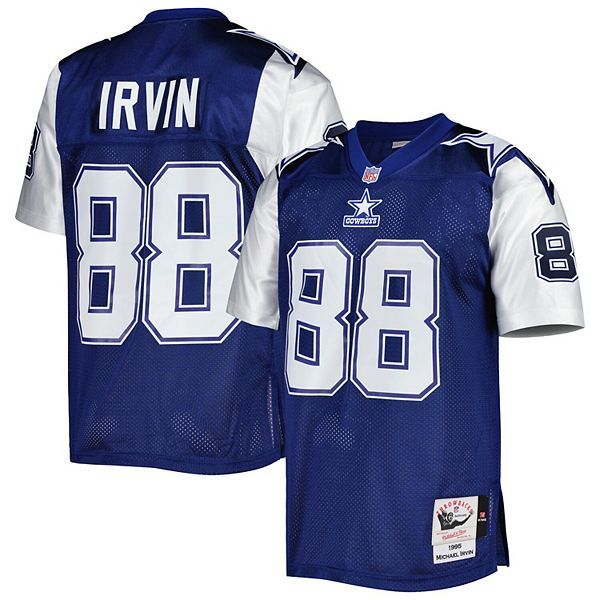 Men's Mitchell & Ness Michael Irvin Navy/White Dallas Cowboys 1995