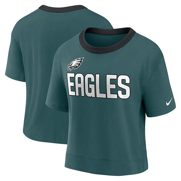 Philadelphia Eagles Women's Loose Knit Cropped Fleece Top