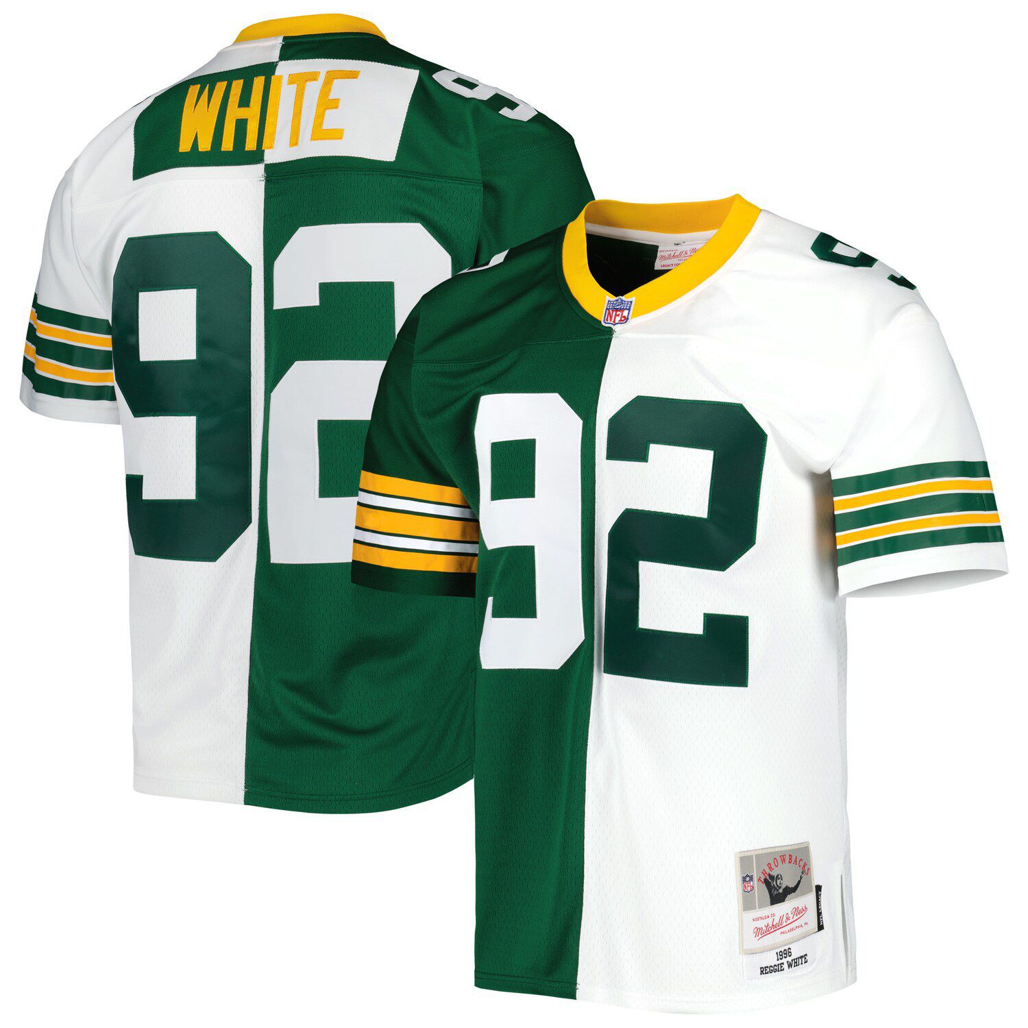 Men's Mitchell & Ness Reggie White White Philadelphia Eagles Retired Player  Name & Number Burst T-Shirt