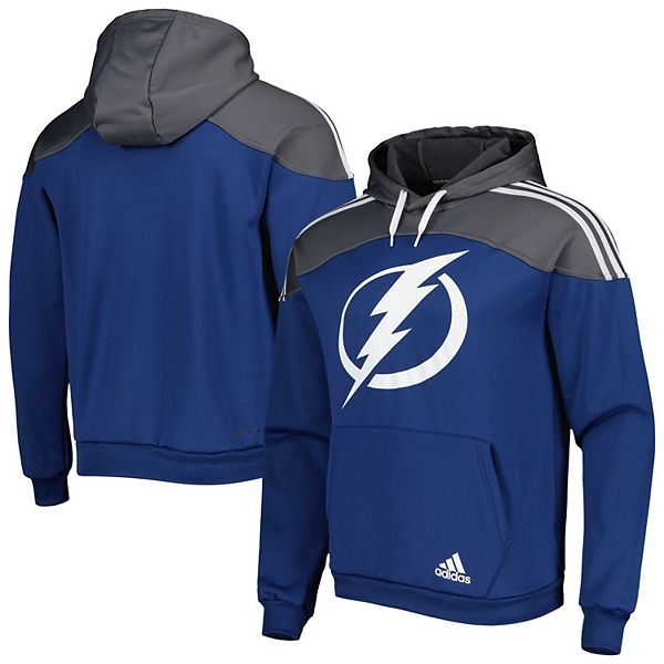 New Blue Adidas Tampa Bay Lightning Big Logo Hoodie XL & L