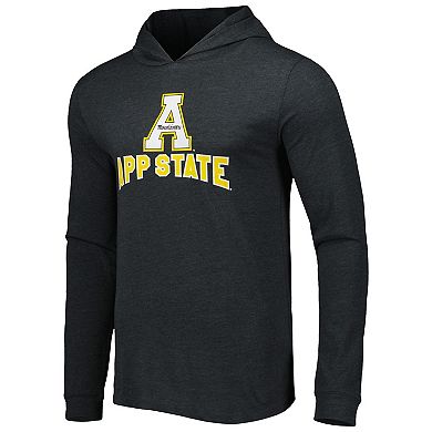Men's Concepts Sport Black/Charcoal Appalachian State Mountaineers Meter Pullover Hoodie & Joggers Sleep Set