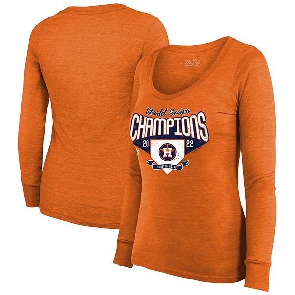 Houston Astros Majestic Threads Women's Tri-Blend Short Sleeve T