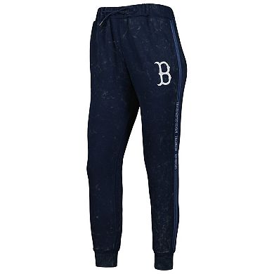 Women's The Wild Collective Navy Boston Red Sox Marble Jogger Pants
