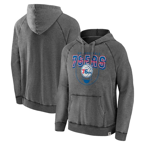 Philadelphia 76ers Fanatics Branded Arctic Colorblock Pullover Hoodie -  Gray/Royal