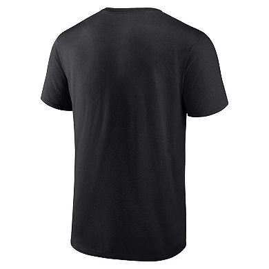 Men's Fanatics Branded Black Carolina Panthers Big & Tall Two States One Team Statement T-Shirt
