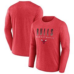 Women's Fanatics Branded Heathered Charcoal Chicago Bulls True Classics Tri-Blend T-Shirt