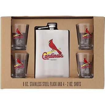 St. Louis Cardinals 8oz. Stainless Steel Flask & 2oz. Shot Glass Set