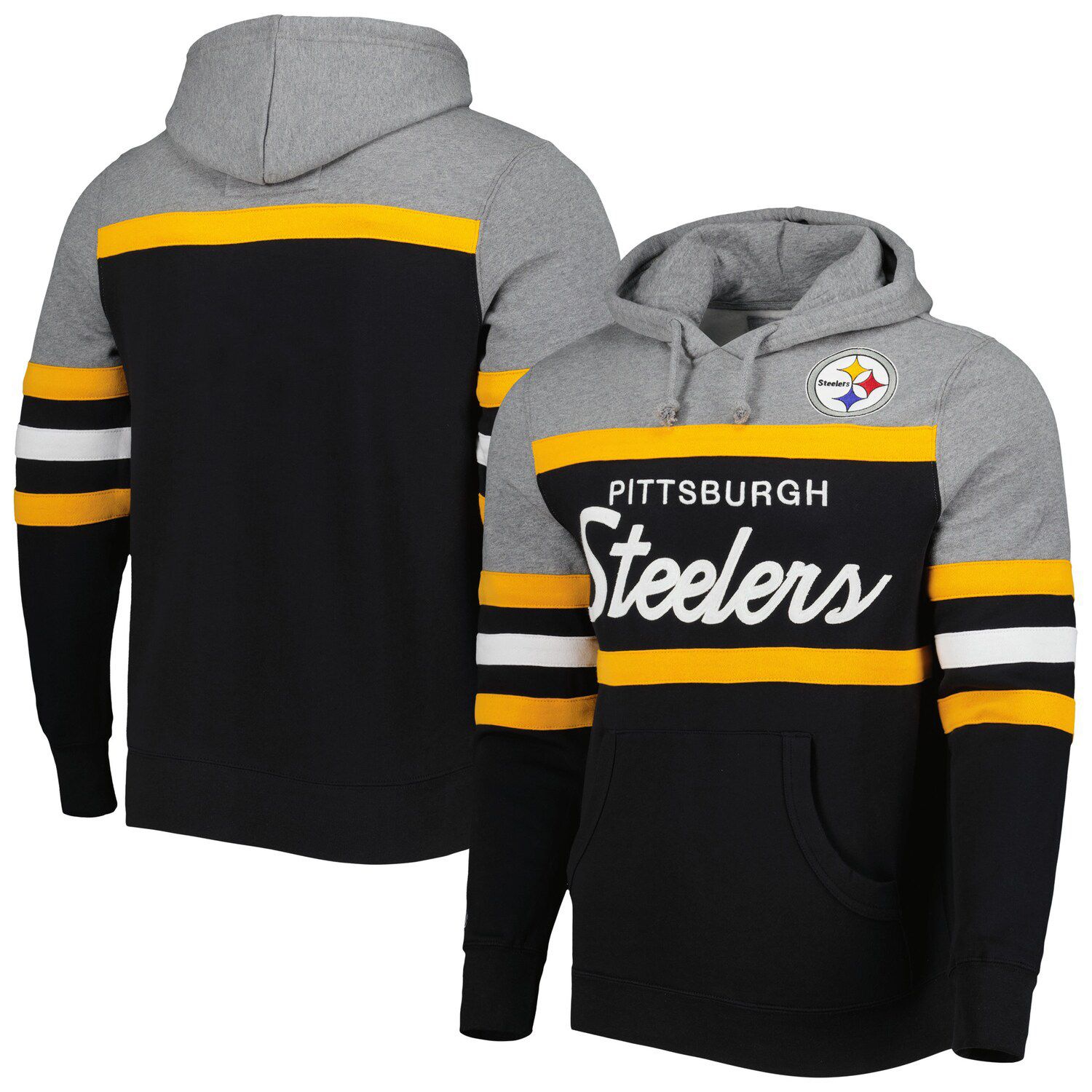 Men's Dunbrooke Black Pittsburgh Steelers Craftsman Thermal-Lined Full-Zip  Hoodie