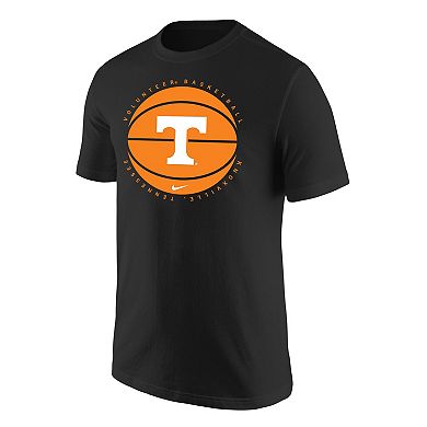 Men's Nike Black Tennessee Volunteers Basketball Logo T-Shirt