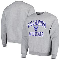 Women's Pressbox Navy Villanova Wildcats Comfy Cord Vintage Wash Basic Arch  Pullover Sweatshirt 