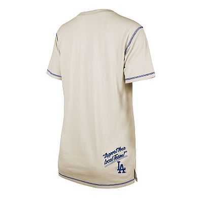 Women's New Era White Los Angeles Dodgers Team Split T-Shirt