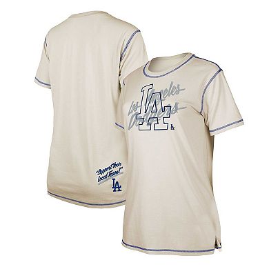 Women's New Era White Los Angeles Dodgers Team Split T-Shirt
