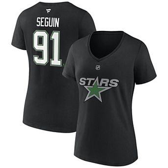 Women's Fanatics Branded Tyler Seguin Black Dallas Stars Special Edition 2.0 Name & Number V-Neck T-Shirt