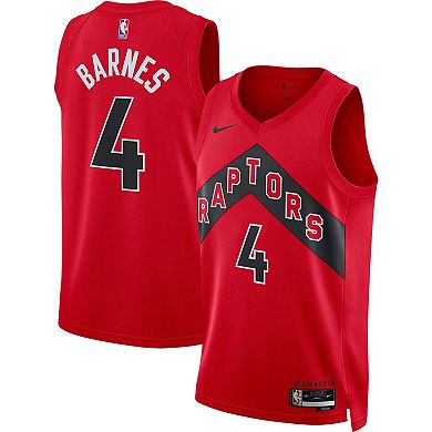 Unisex Nike Scottie Barnes Red Toronto Raptors Swingman Jersey - Icon Edition