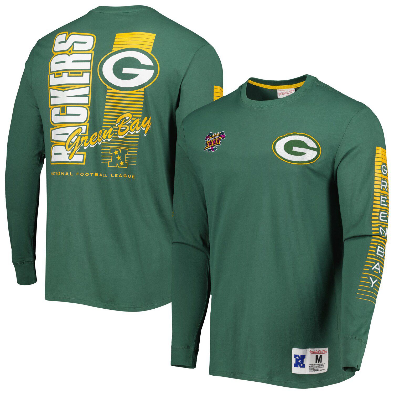 Men's New Era Green Green Bay Packers Combine Authentic Offsides Long  Sleeve T-Shirt