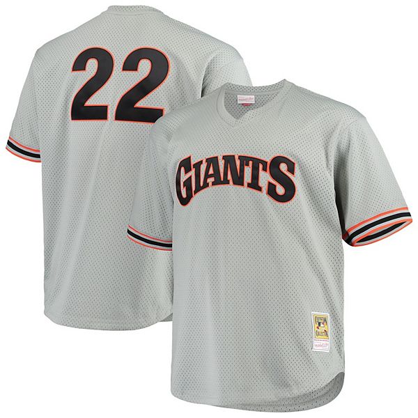 Men's Mitchell & Ness Will Clark Gray San Francisco Giants Big & Tall  Cooperstown Collection Mesh Batting Practice Jersey