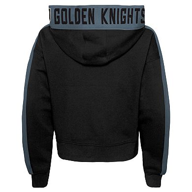 Girls Youth Black Vegas Golden Knights Record Setter Pullover Hoodie