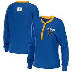 Women's Antigua Gold St. Louis Blues Victory Full-Zip Hoodie