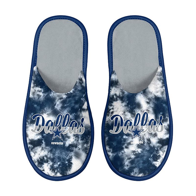 Womens FOCO Dallas Cowboys Team Scuff Slide Slippers, Size: Small, Blue