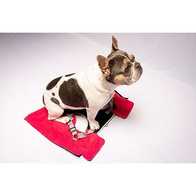 2-in-1 Thermal Dog Fleece Jacket with Removable Harness Royal Blue/Medium