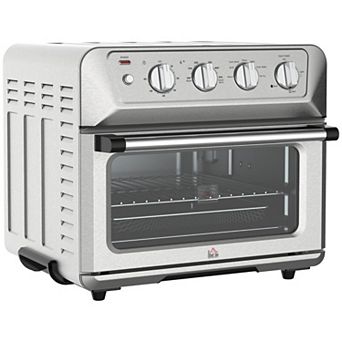 HOMCOM 7-In-1 Toaster Oven with Warm, Broil, Toast, Bake, and Air Fryer
