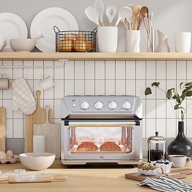 7-in-1 Multifunction Toaster Oven With Warm Broil Toast Bake Air Fryer Function