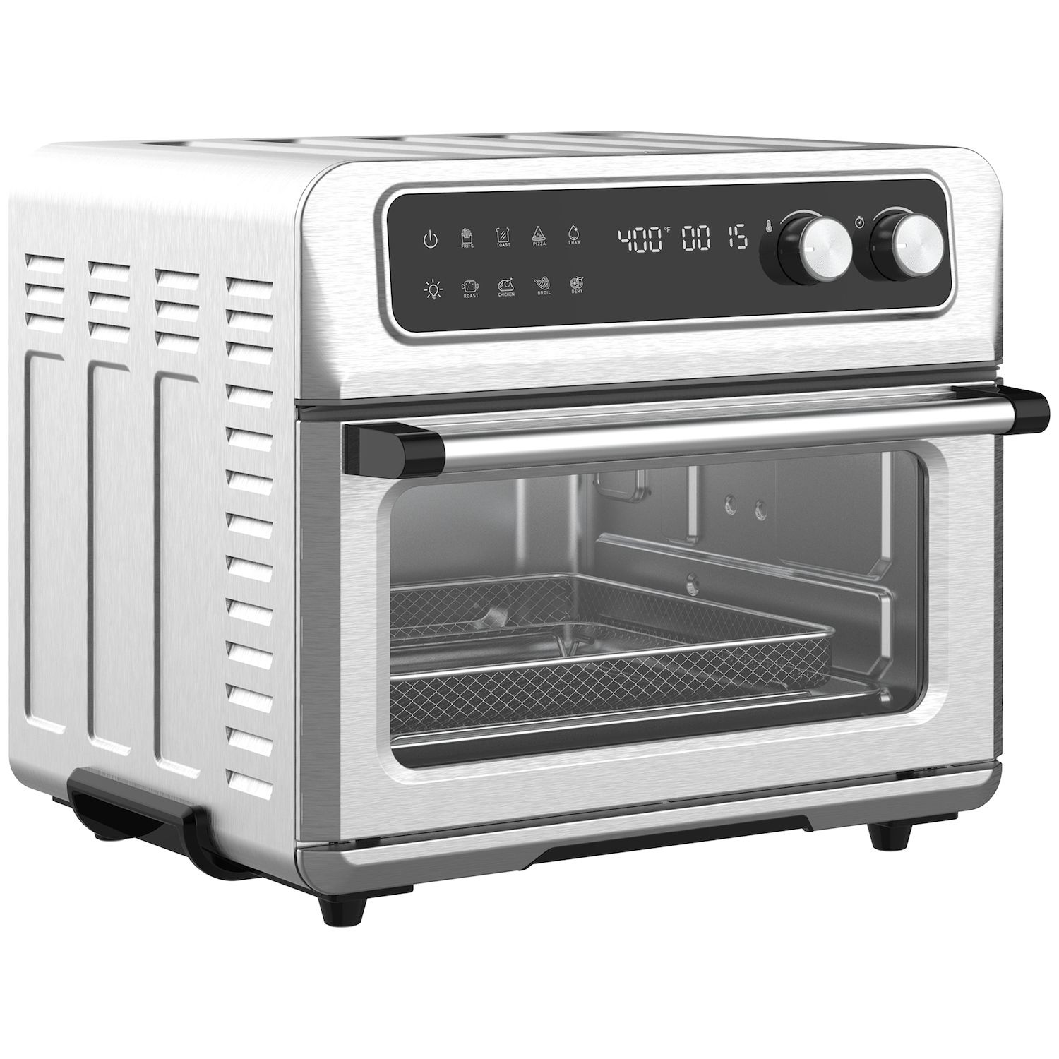 19 QT Toaster Oven Countertop, 7-in-1 1550W Convection Air Fryer