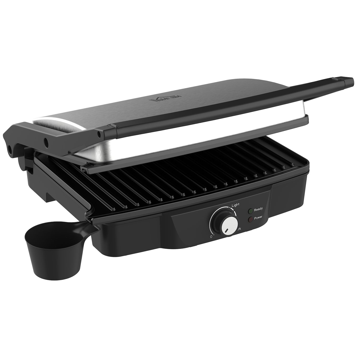 The Bene Casa non-stick flat grill sandwich maker, cool touch sandwich maker,  grilled cheese maker, easy to use sandwich grill, Black 