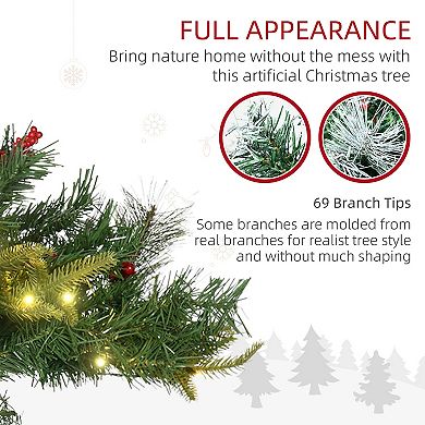 2 Pack 2ft Prelit Artificial Christmas Tree Outdoors W/ 69 Tips, Led Light