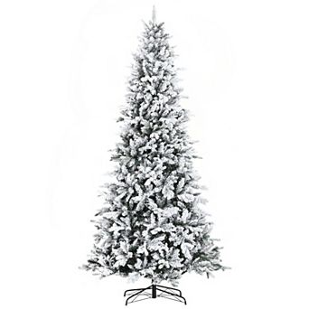 7' Snow Artificial Christmas Tree Realistic Holiday Decoration, W/ 616 Tips