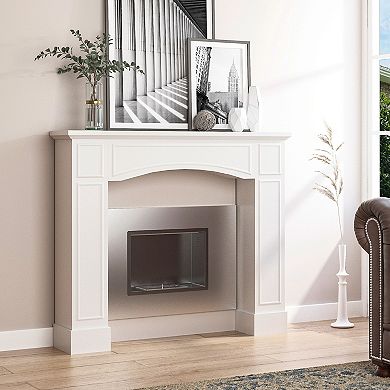 Modern Fireplace Mantel, Surround Mantels For Fireplace With Pattern