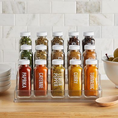 134 Talented Kitchen Spice Jar Labels, Preprinted Bold White Letters On Vinyl