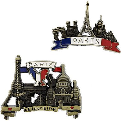 5 Pack Refrigerator Magnets Paris Travel Souvenirs