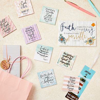 8 Pack Inspirational Christian Bible Verse Magnets for Refrigerator, 2.5 In