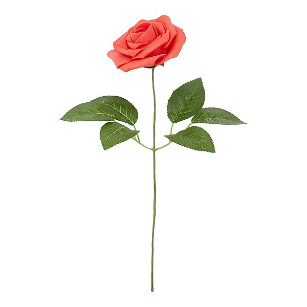 Artificial Red Flowers Bulk, 60 Foam Roses, 60 Stems, and 16 Leaf