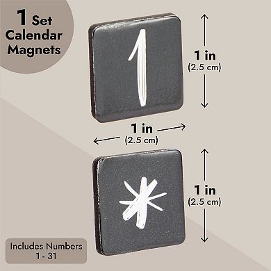 50 Piece Magnetic Calendar for Classroom and Whiteboard with Day, Month, Numbers