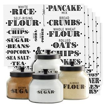 154 Food Storage Container Organization Label with Expiration Date for Kitchen