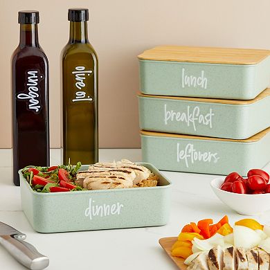 158 Pcs Clear Preprint Pantry Label Sticker For Fridge Storage Kitchen Organizer