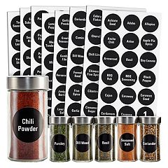 140 Round Spice Labels Stickers Preprinted  Spice Jar Labels for Spice  Containers, 140 Labels - Harris Teeter