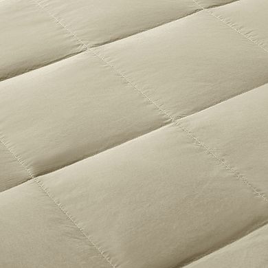 Unikome  Lightweight Reversible Blanket, Down Throw Blanket 50" x 70" Soft Peach Skin Fabric