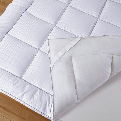 Unikome Grid Jacquard Down Alternative Mattress Topper, Full