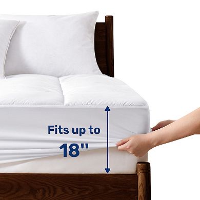 Unikome PCM Technology Cooling Mattress Pad -Cool Touch Cover Fit up to 18''