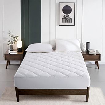Unikome Quilted Fitted Deep Pocket Mattress Protector, Waterproof Mattress Pad