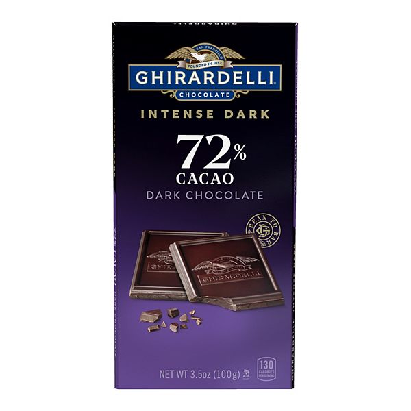 Ghirardelli 72% Cacao Dark Chocolate Intense Dark Bar