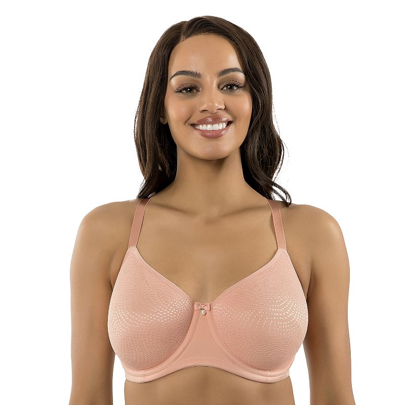 Parfait Pearl Seamless Minimizer Bra P60921, Women's, Size: 42 F, Pink Beig