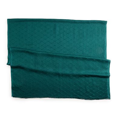 Women's Nine West Lattice Logo Shine Pashmina Wrap